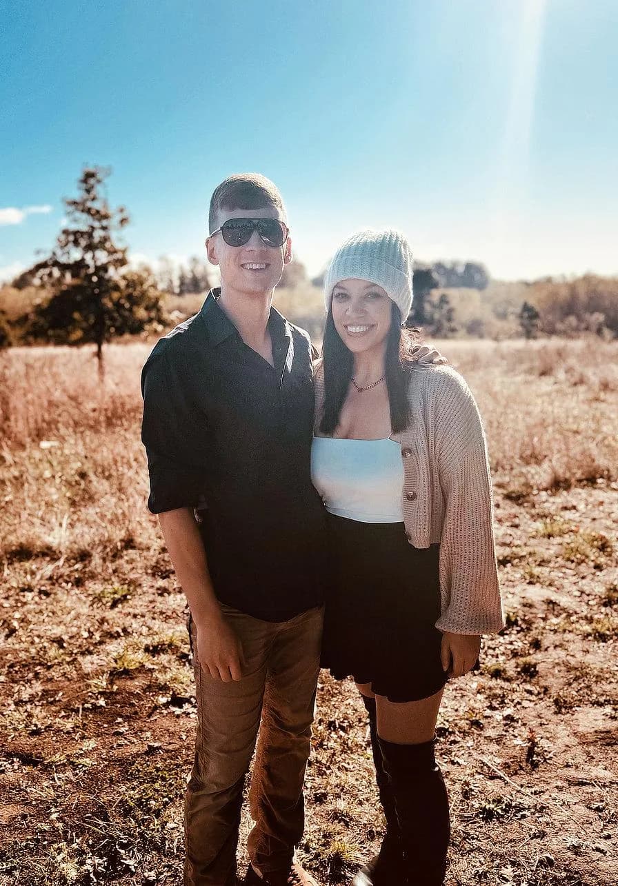 Happy couple outdoors